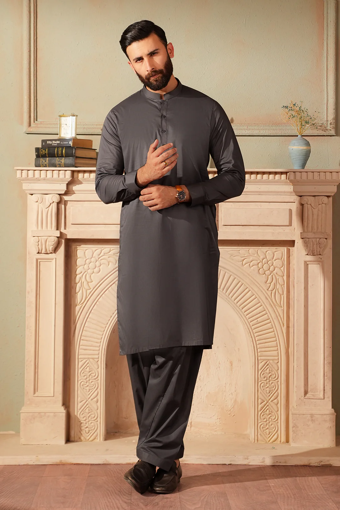 Comfort-Cotton Shalwar Kameez - 2631 - Image 5