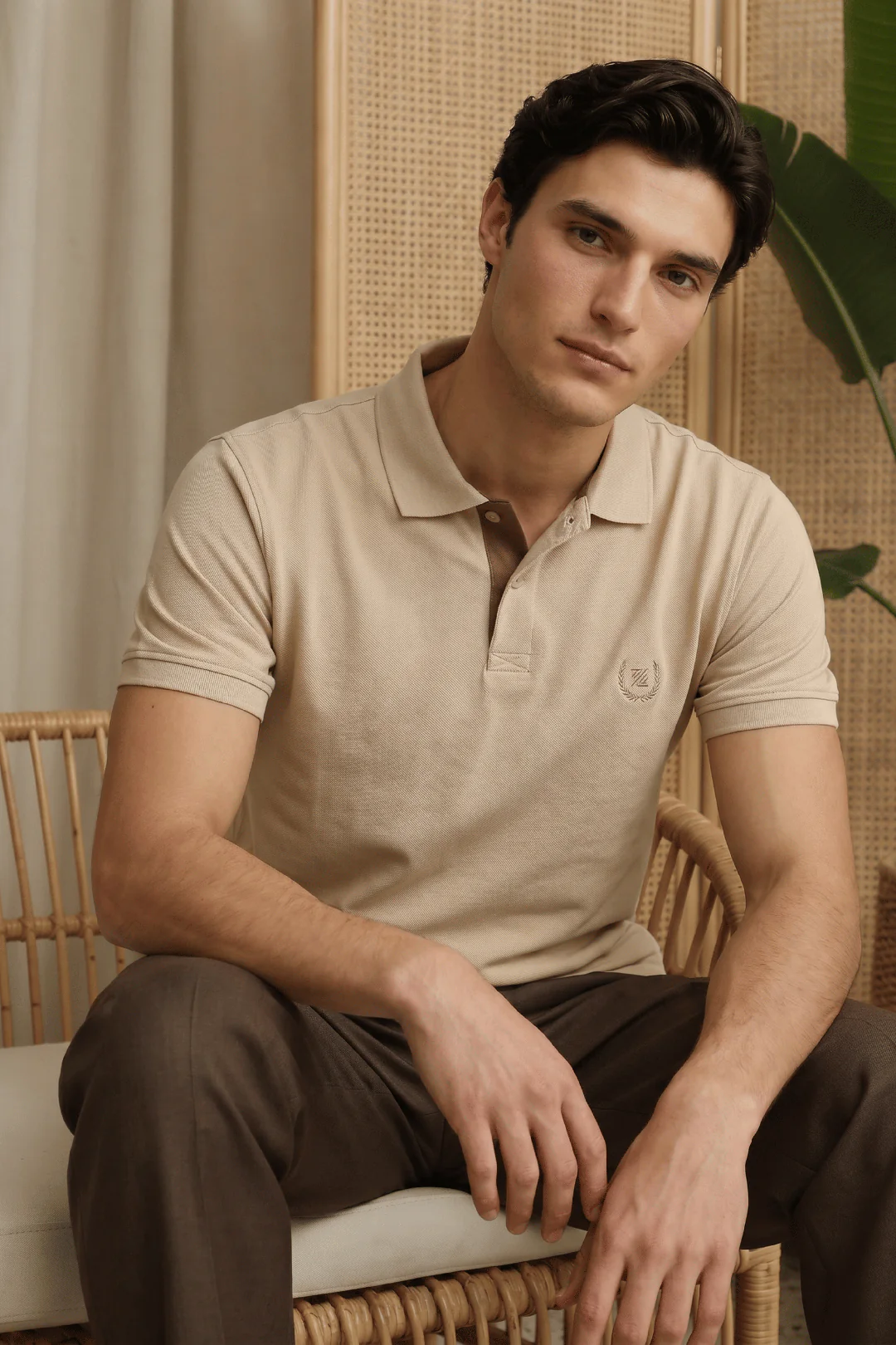 Contrast Placket Polo - 6001 - Image 3
