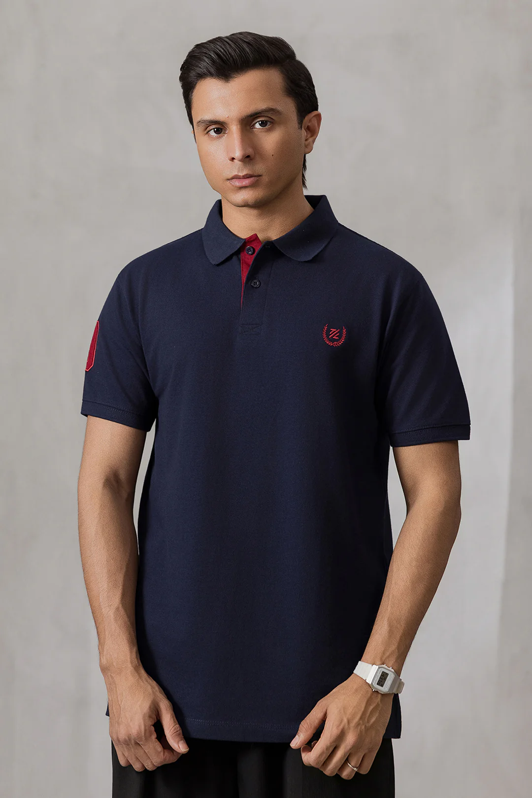 Contrast Placket Polo - 6004 - Image 26