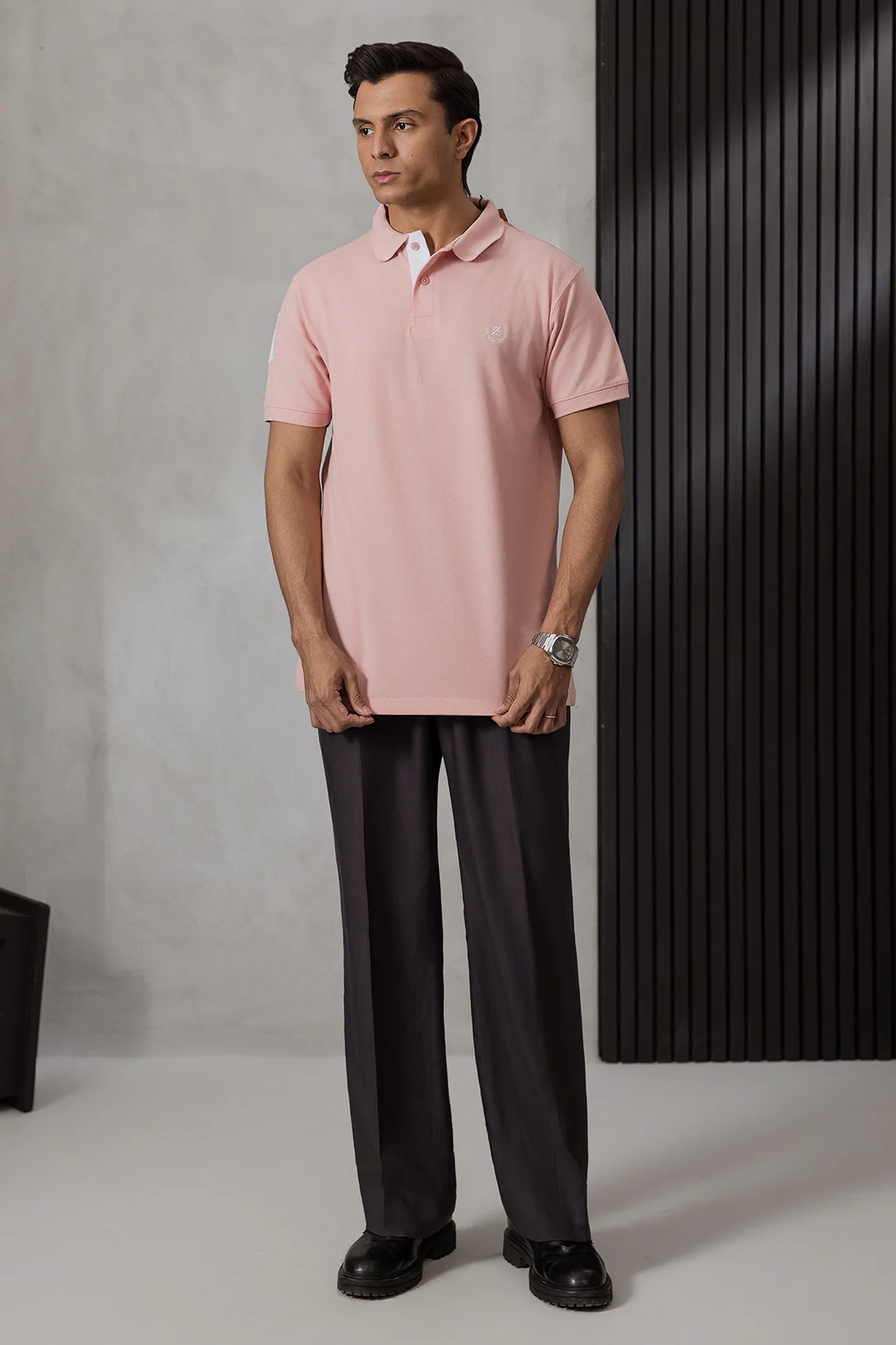 Contrast Placket Polo - 6004 - Image 41