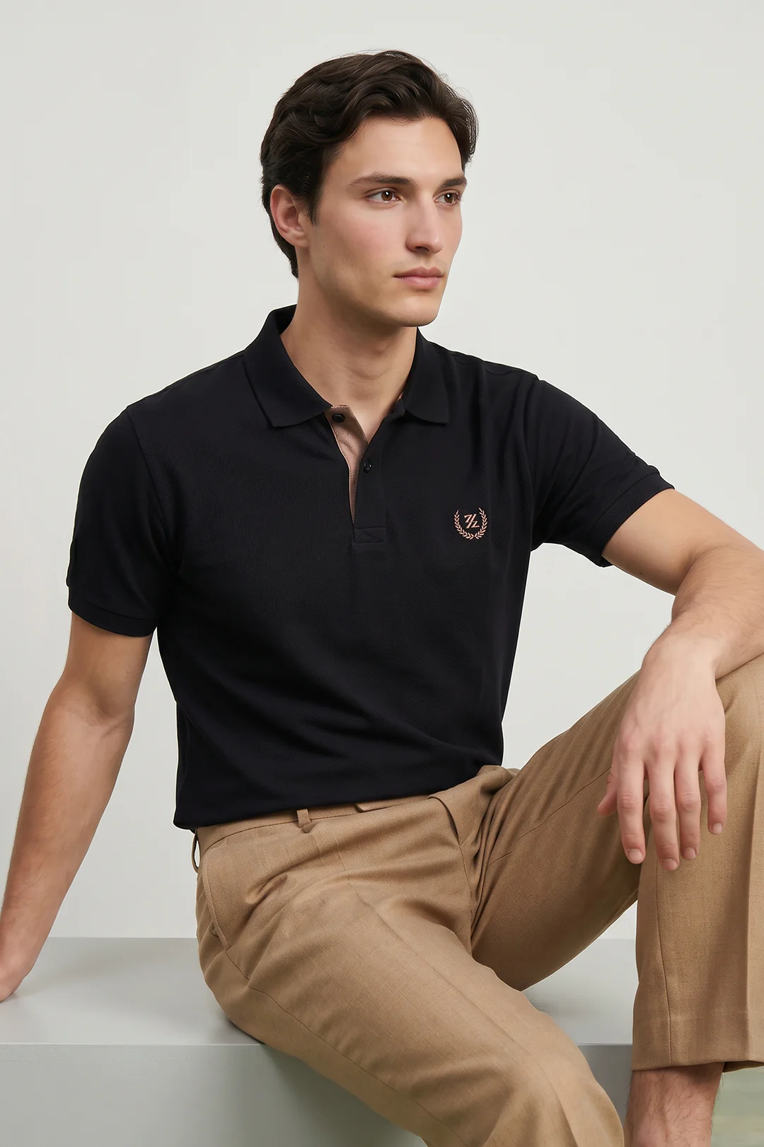 Contrast Placket Polo - 6004 - Image 3