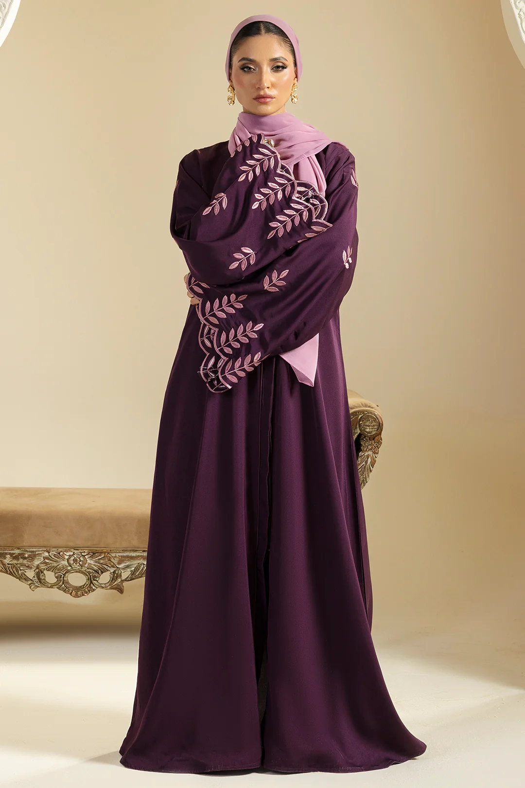 Double Upper Abaya - 5020 - Image 3