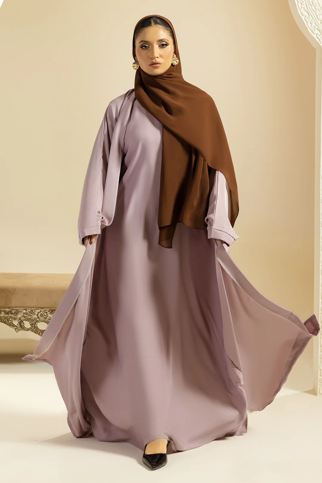 Double Upper Abaya - 5028 - Image 6