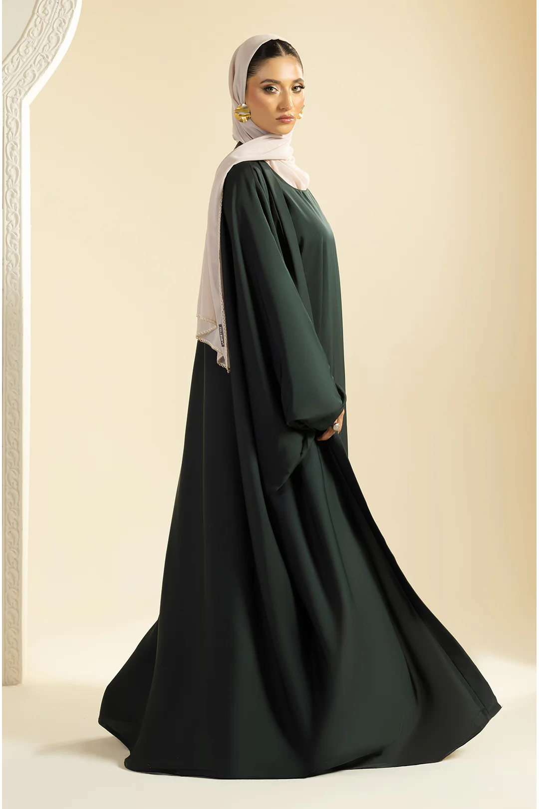 Double Upper Butterfly Abaya - 5029 - Image 8
