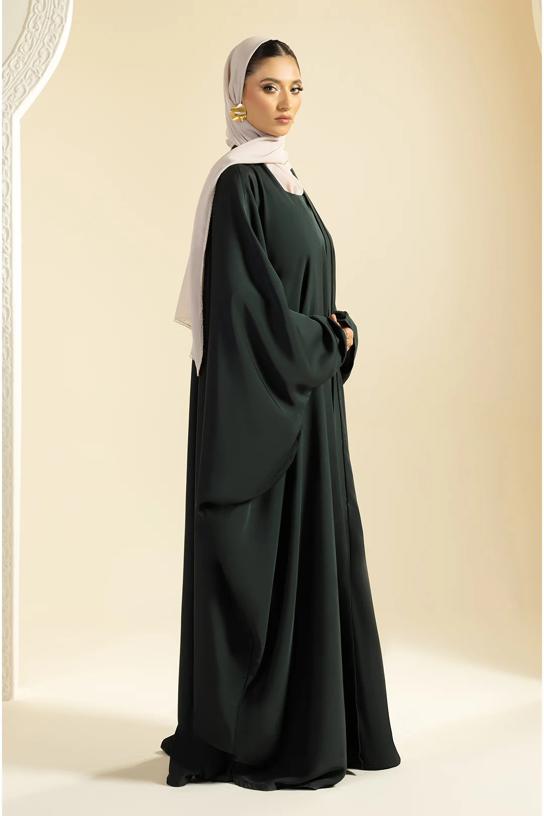 Double Upper Butterfly Abaya - 5029 - Image 9