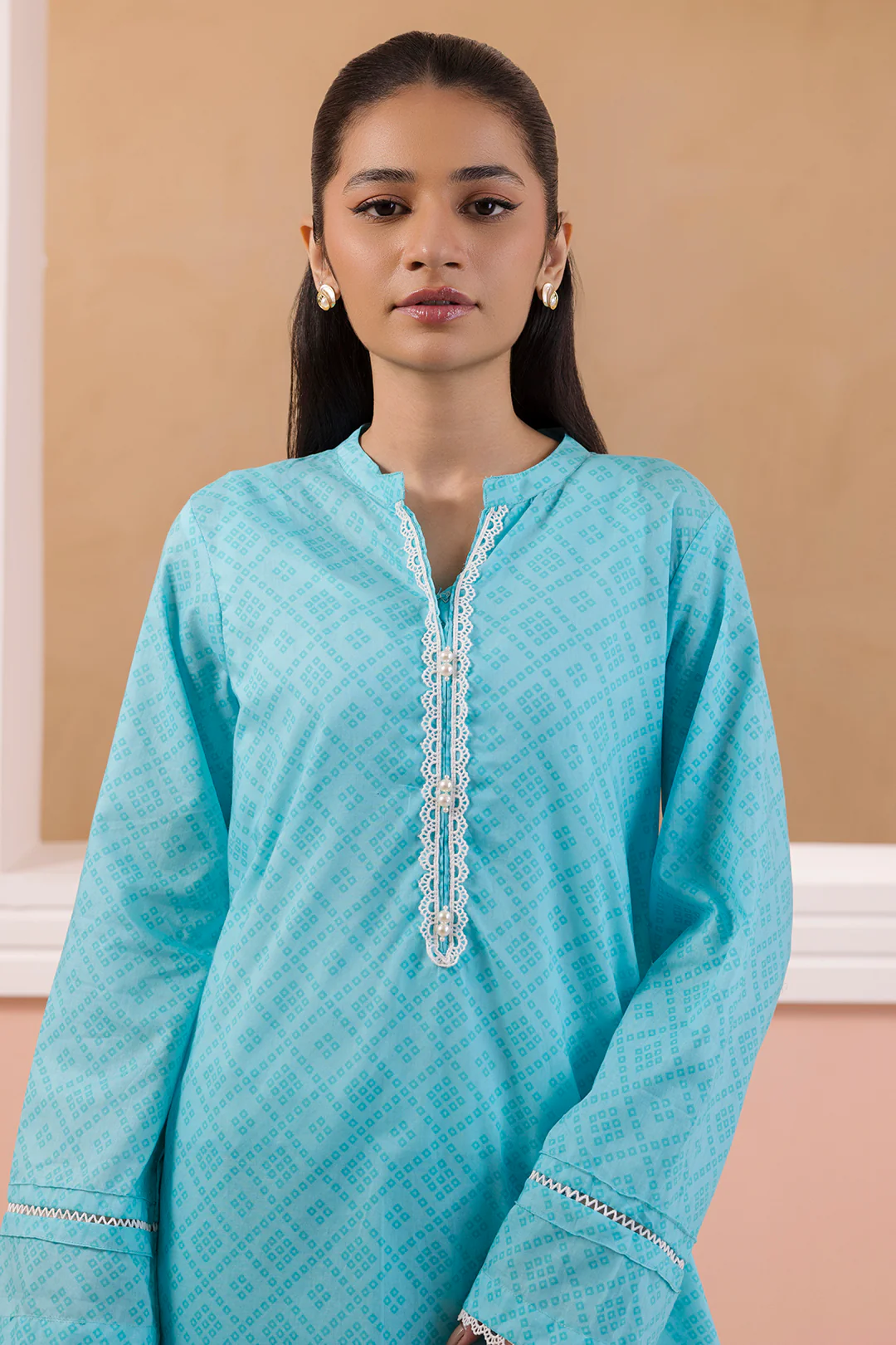 Embroidered Kurta Dupatta Trouser - 1528 - Image 2