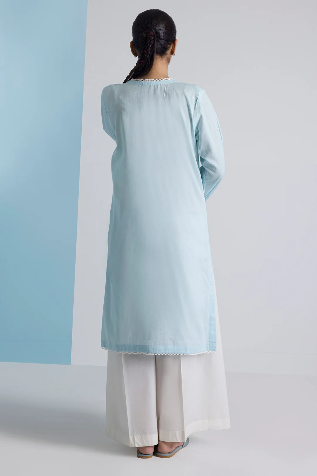 Embroidered Kurta Trouser - 2540 - Image 6