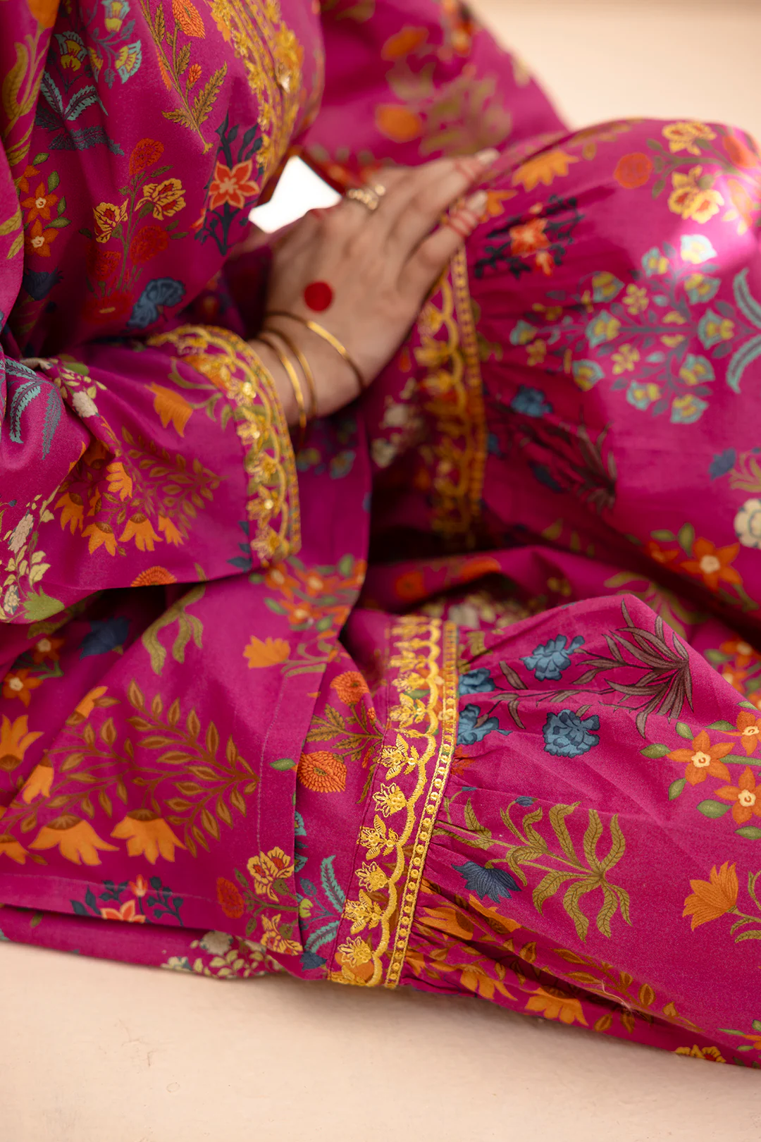 Embroidered Gharara Suit - 1616 - Image 10