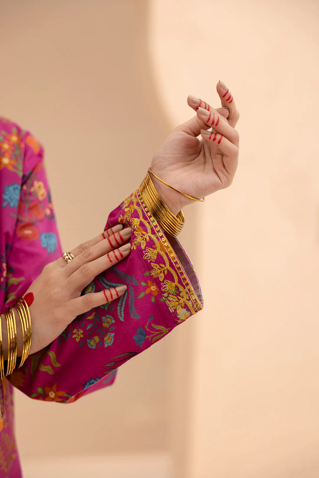 Embroidered Gharara Suit - 1616 - Image 7
