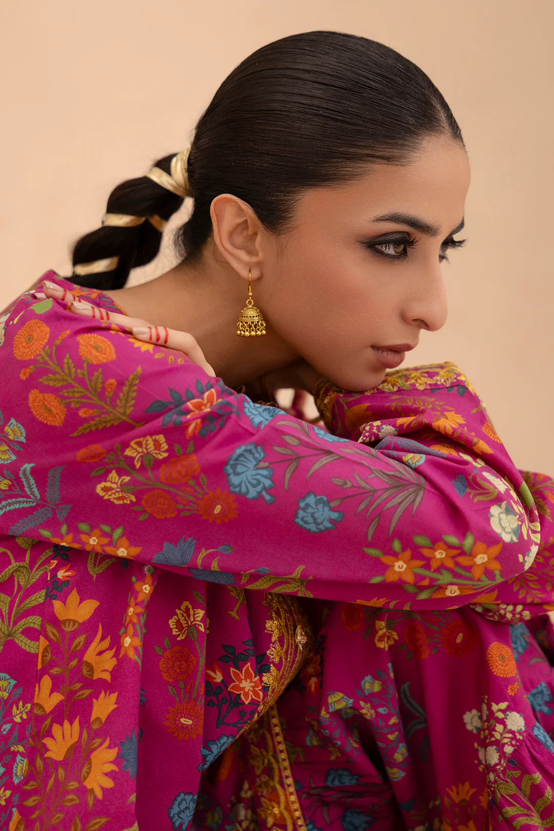 Embroidered Gharara Suit - 1616 - Image 8