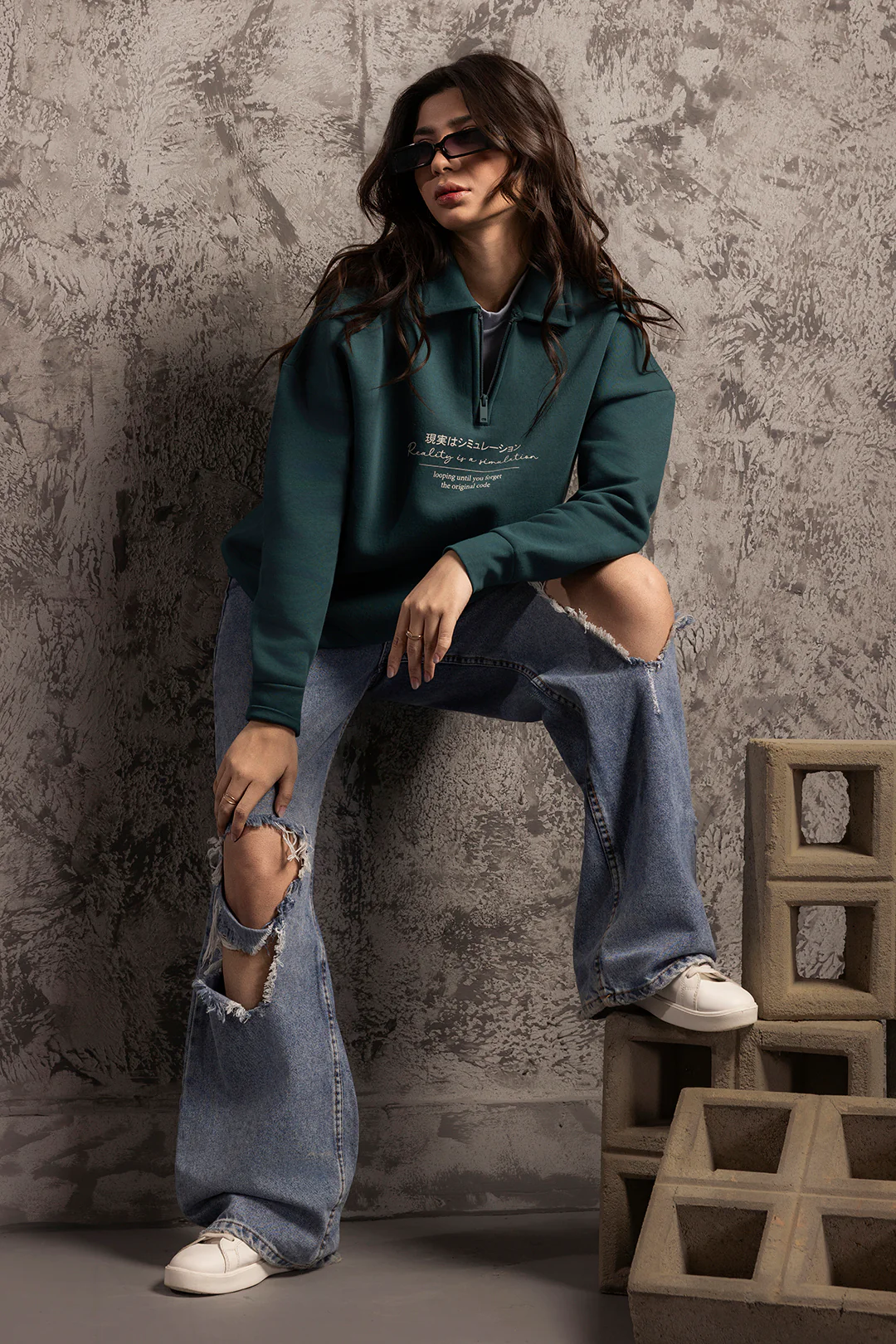 Graphic Sweat Shirt - 5004 - Image 7