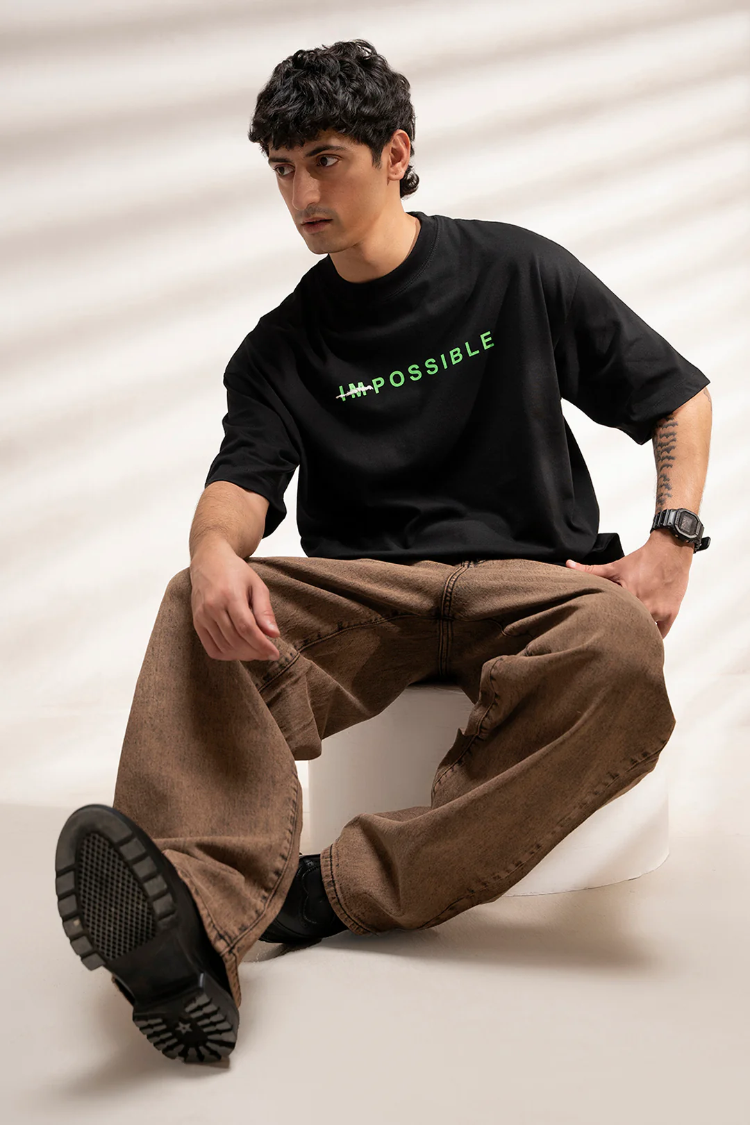 Oversized Graphic T-Shirt - D002 - Image 5