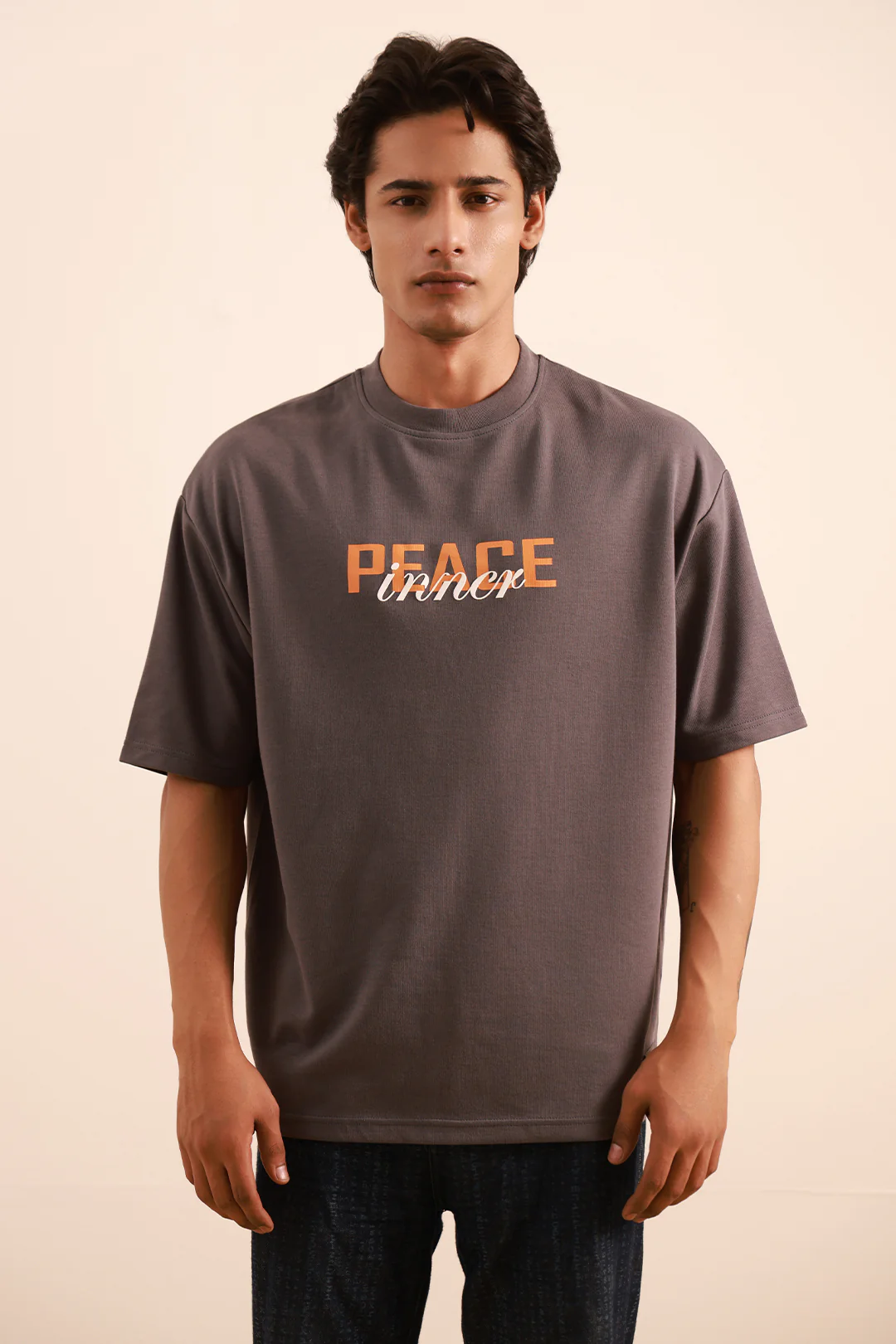 Oversized Graphic T-Shirt - 4013 - Image 3