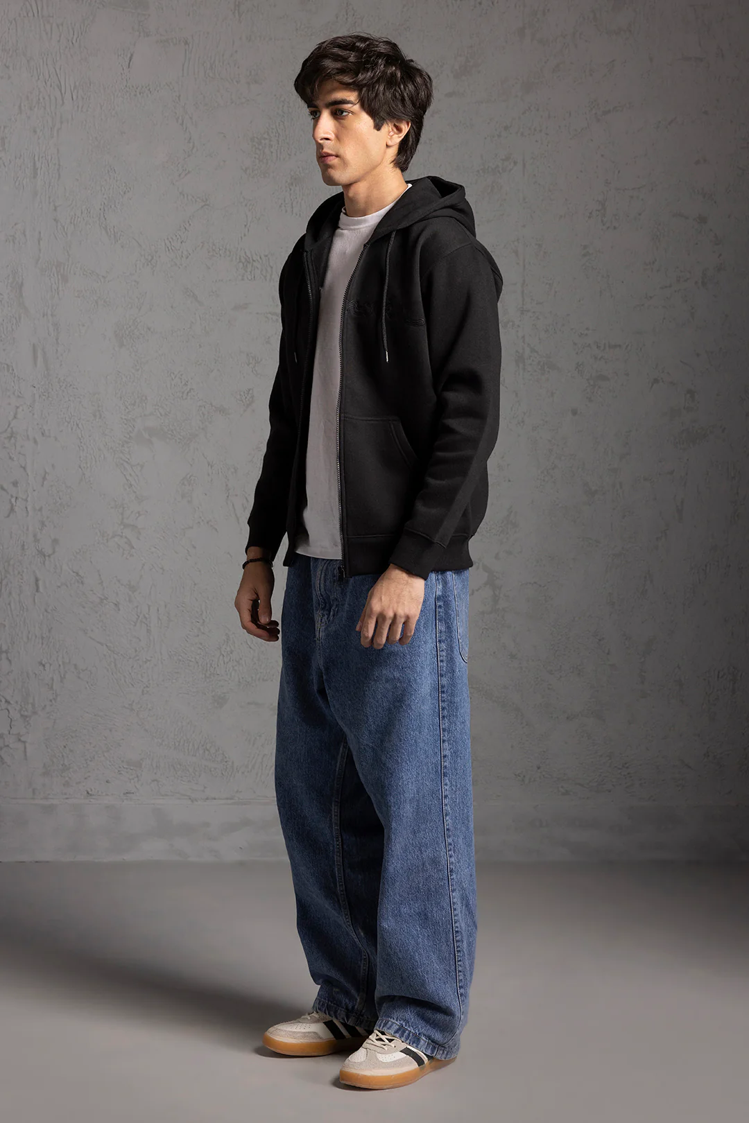 Graphic Zipper Hoodie - 5015 - Image 11