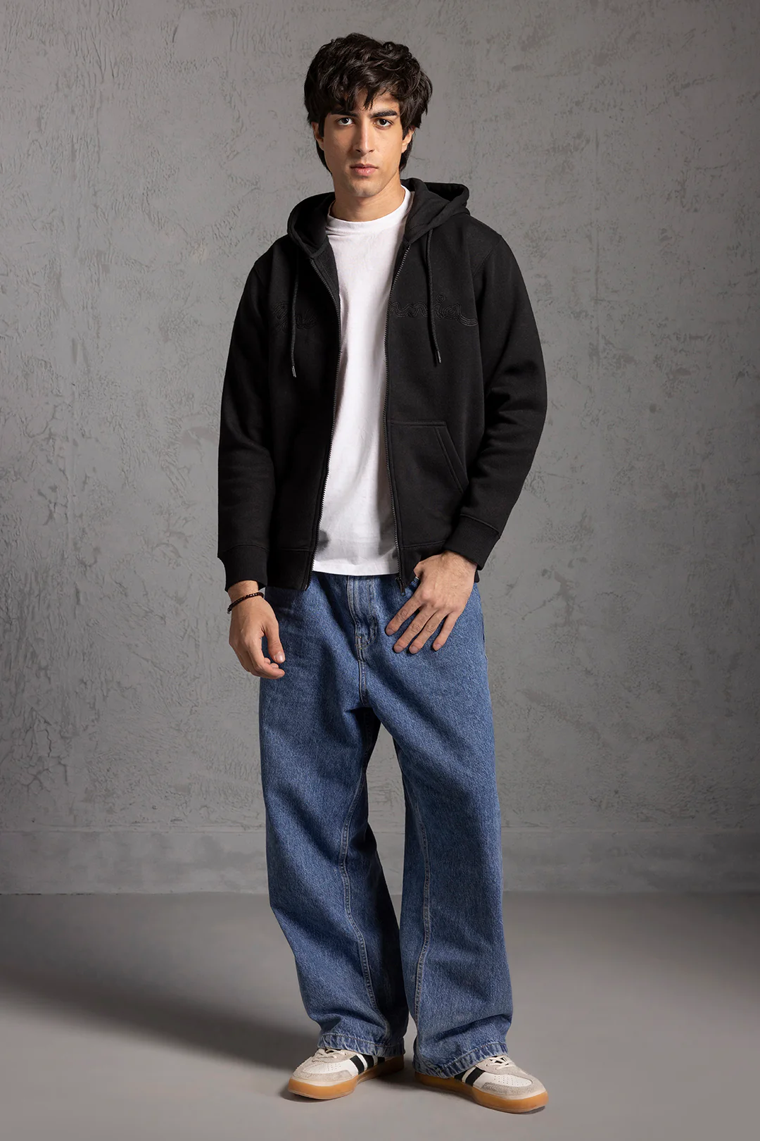 Graphic Zipper Hoodie - 5015 - Image 8