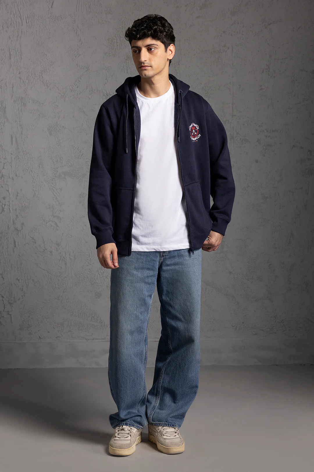 Graphic Zipper Hoodies - 5016 - Image 3
