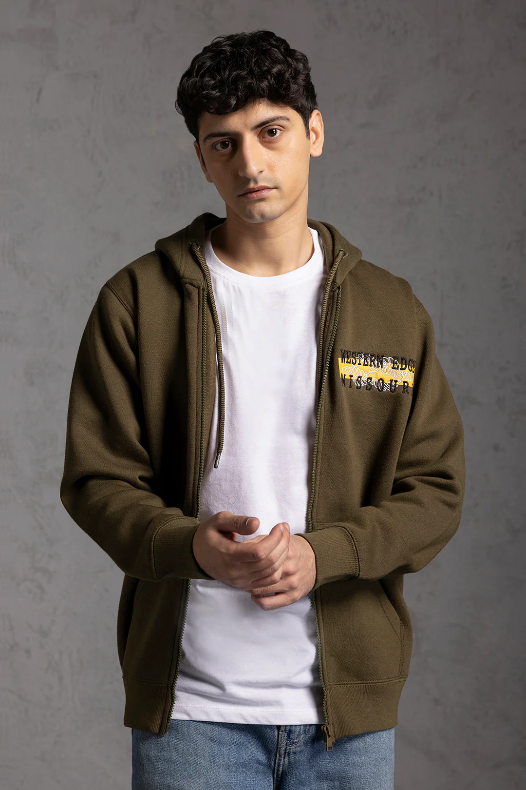 Graphic Zipper Hoodies - 5023 - Image 2