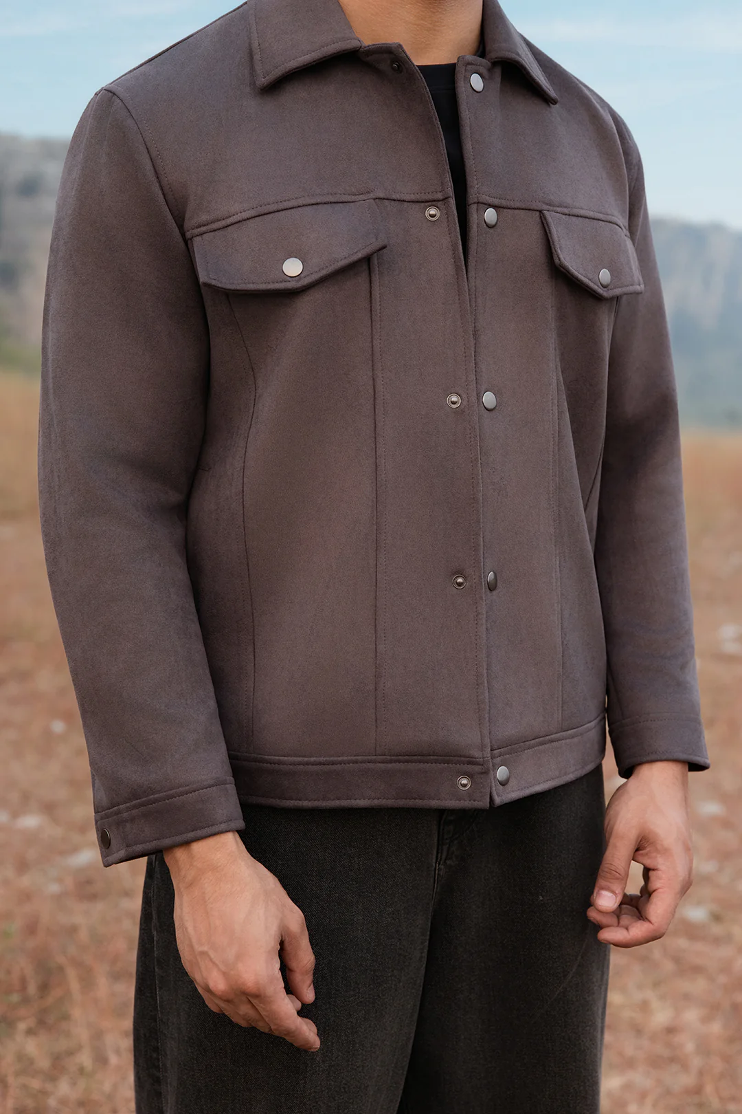 Faux Suede Jacket - 5007 - Image 2