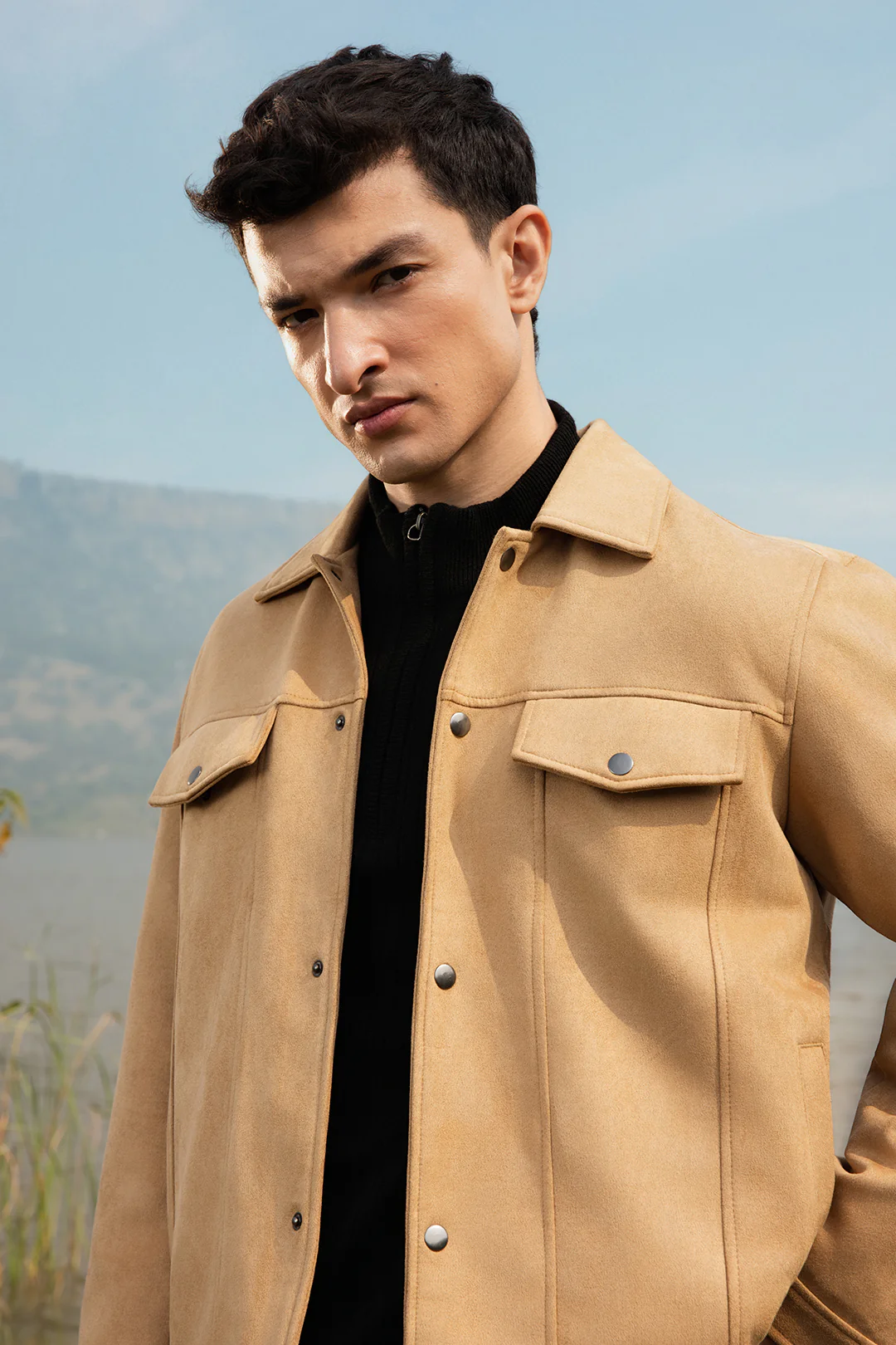 Faux Suede Jacket - 5007 - Image 3
