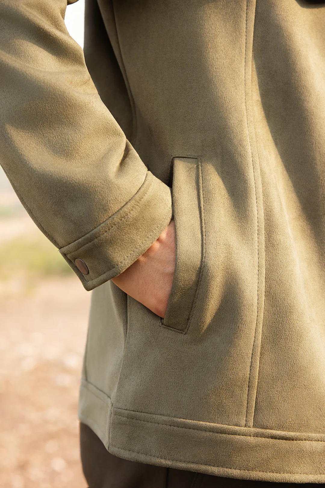 Faux Suede Jacket - 5007 - Image 4
