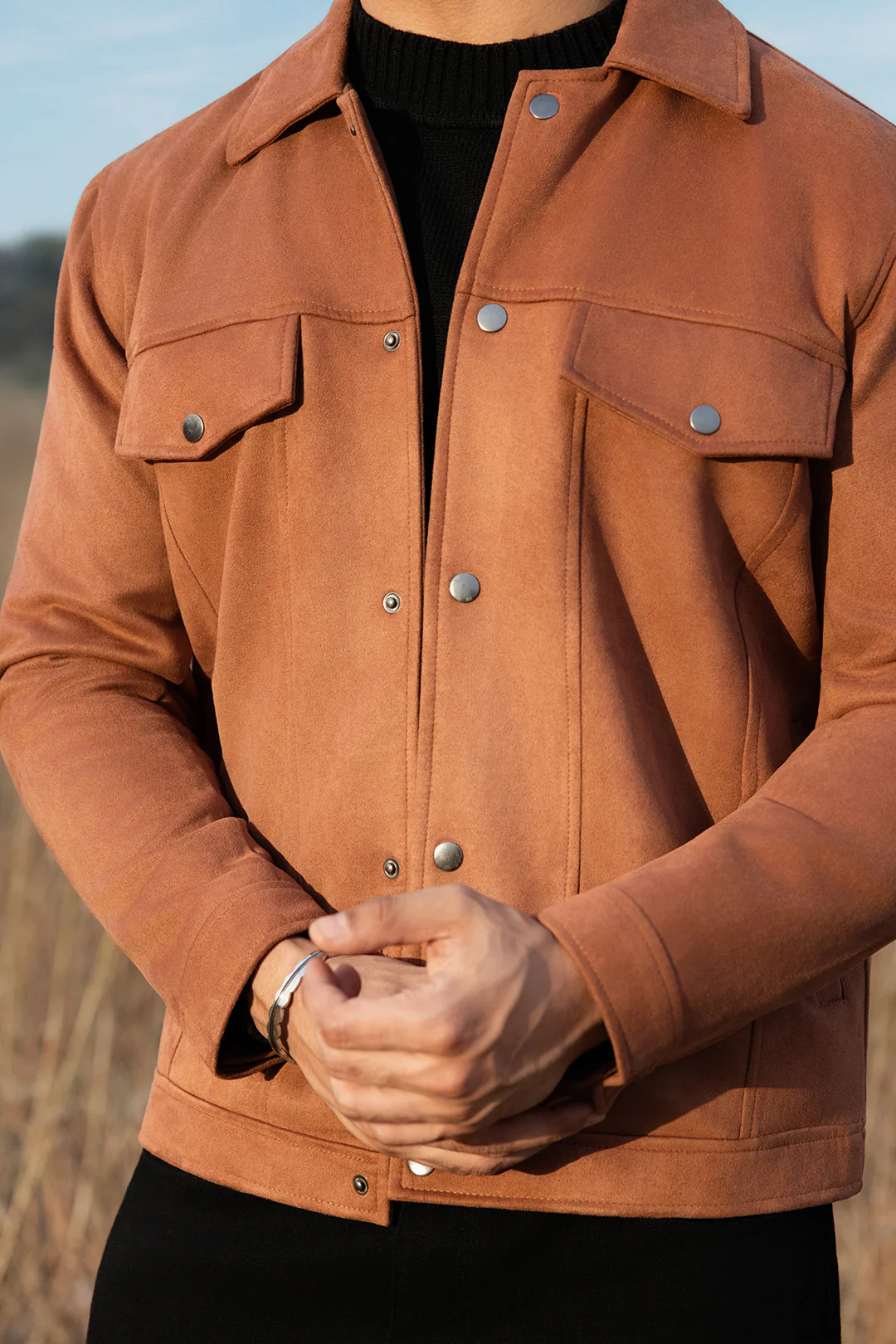 Faux Suede Jacket - 5007 - Image 2