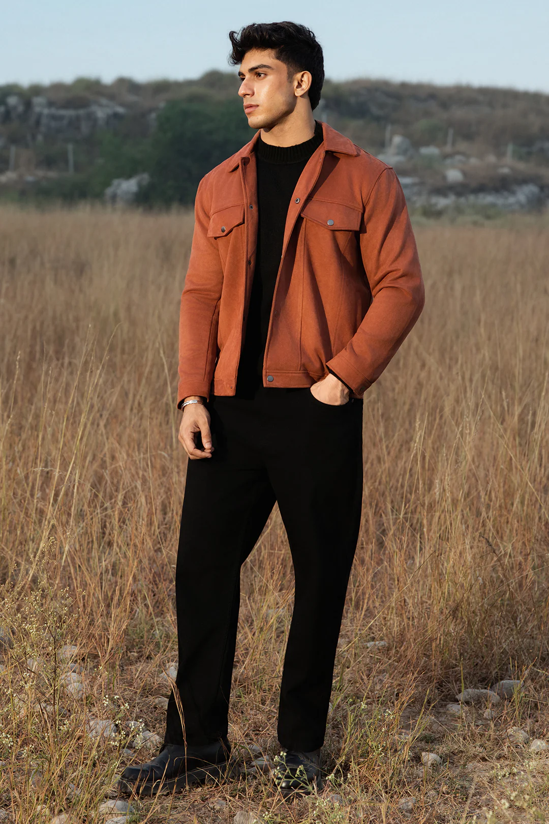 Faux Suede Jacket - 5007 - Image 3