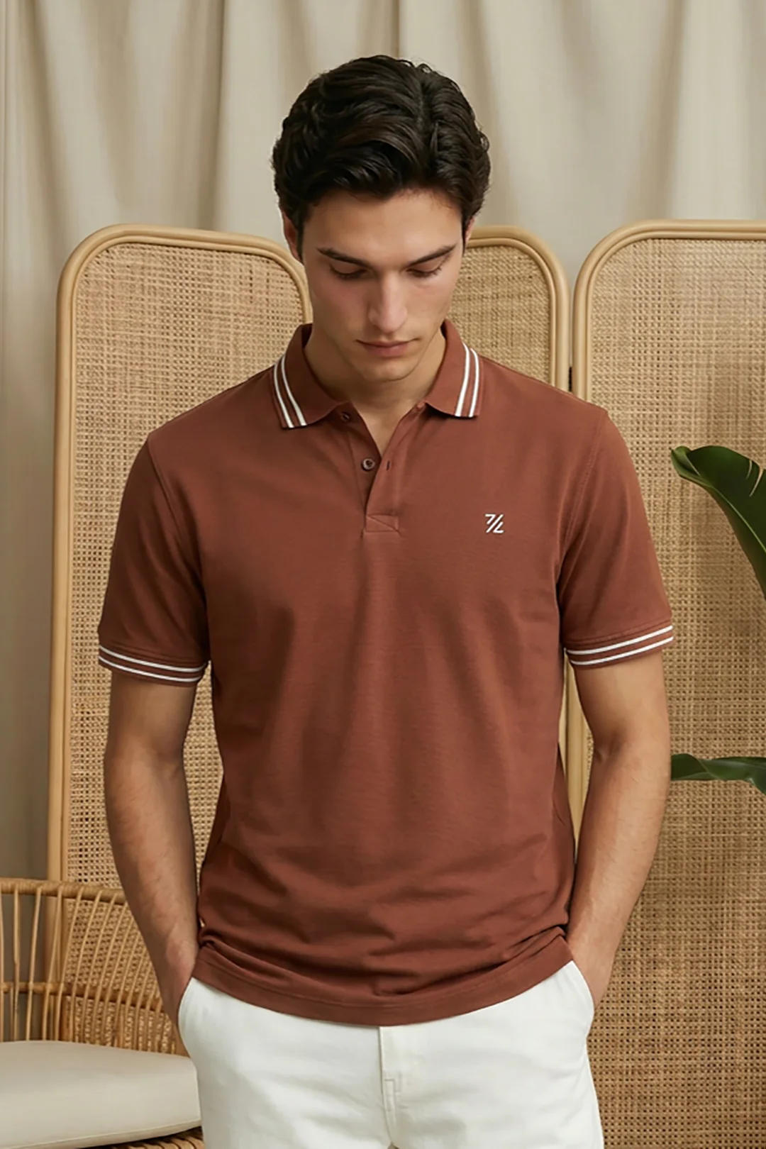 Jacquard Polo - 6001 - Image 4