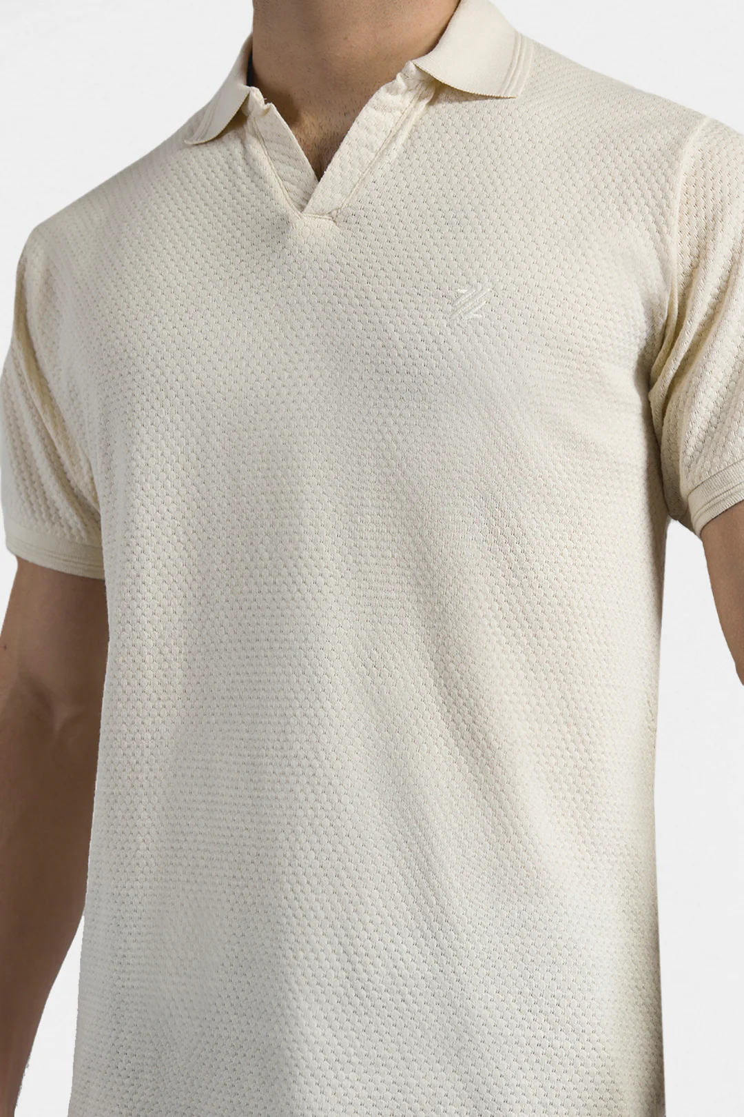 Textured Johnny Collar Polo - 5004 - Image 6