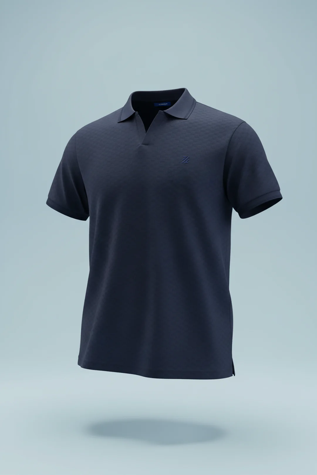 Textured Johnny Collar Polo - 5005 - Image 13