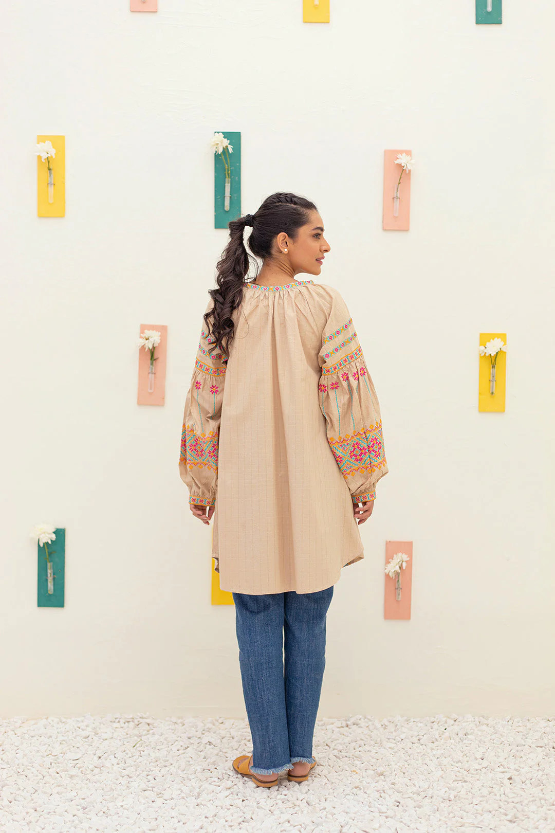 Embroidered Kurta - 0063 - Image 4