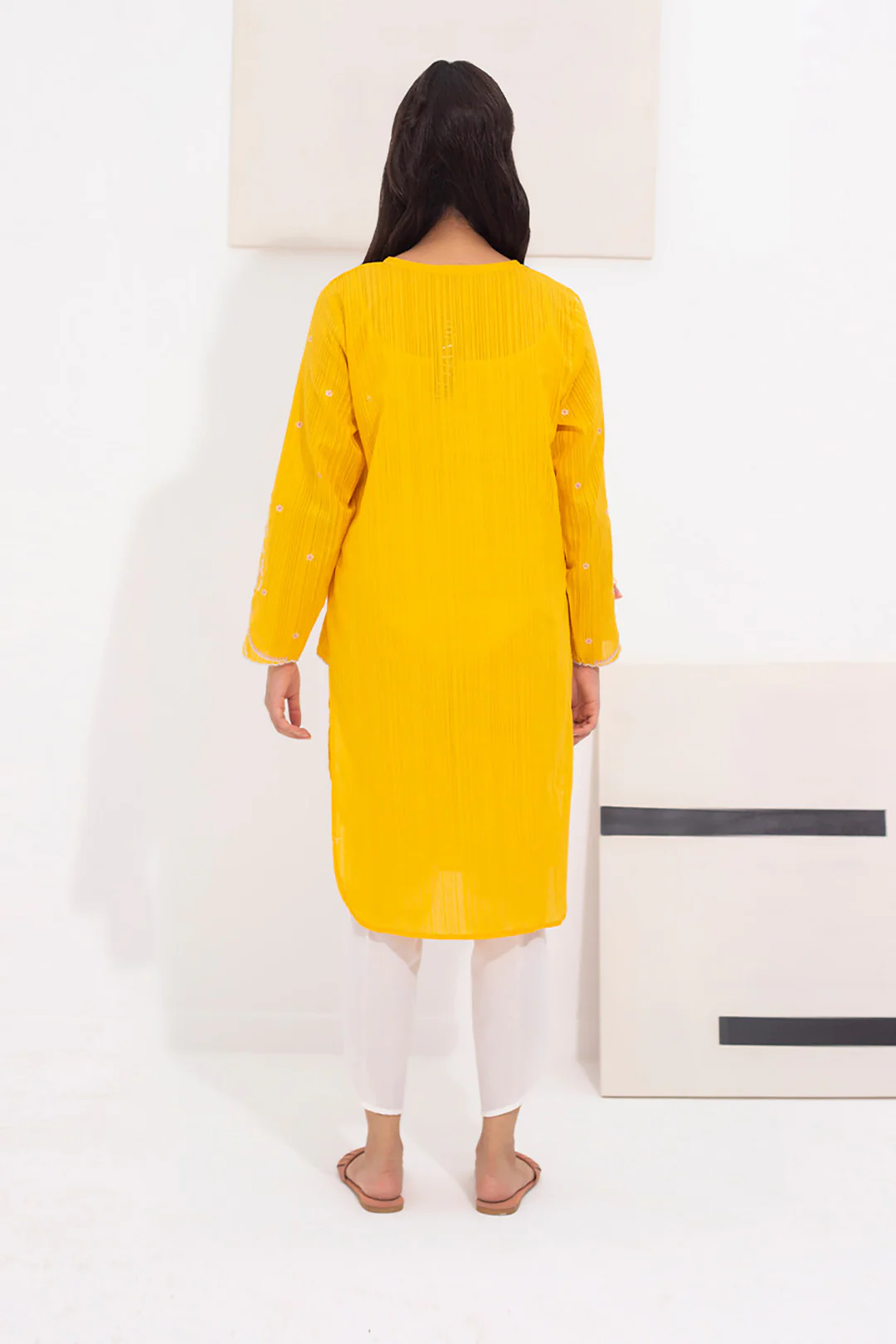 Embroidered Kurta - 0602 - Image 5