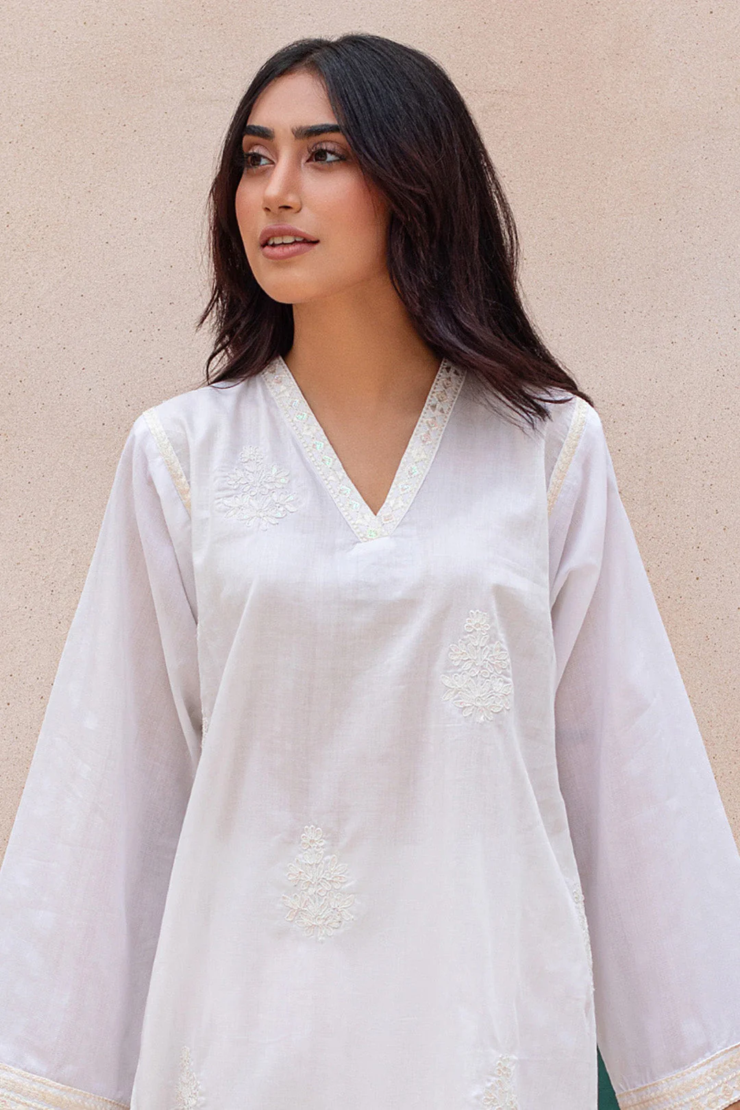 Embroidered Kurta - 0932 - Image 6