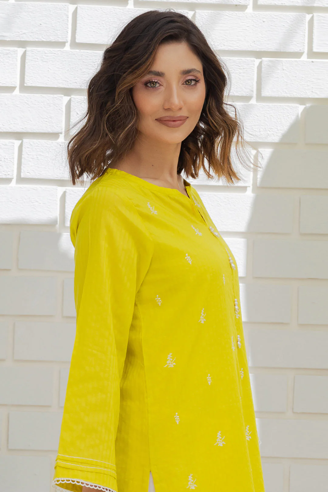 Embroidered Kurta - 1044 - Image 6