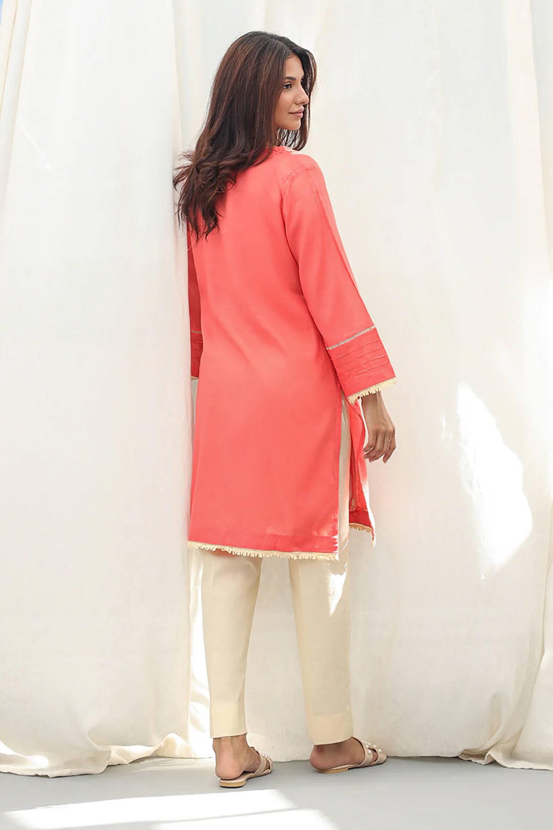 Embroidered Kurta - 1167 - Image 5