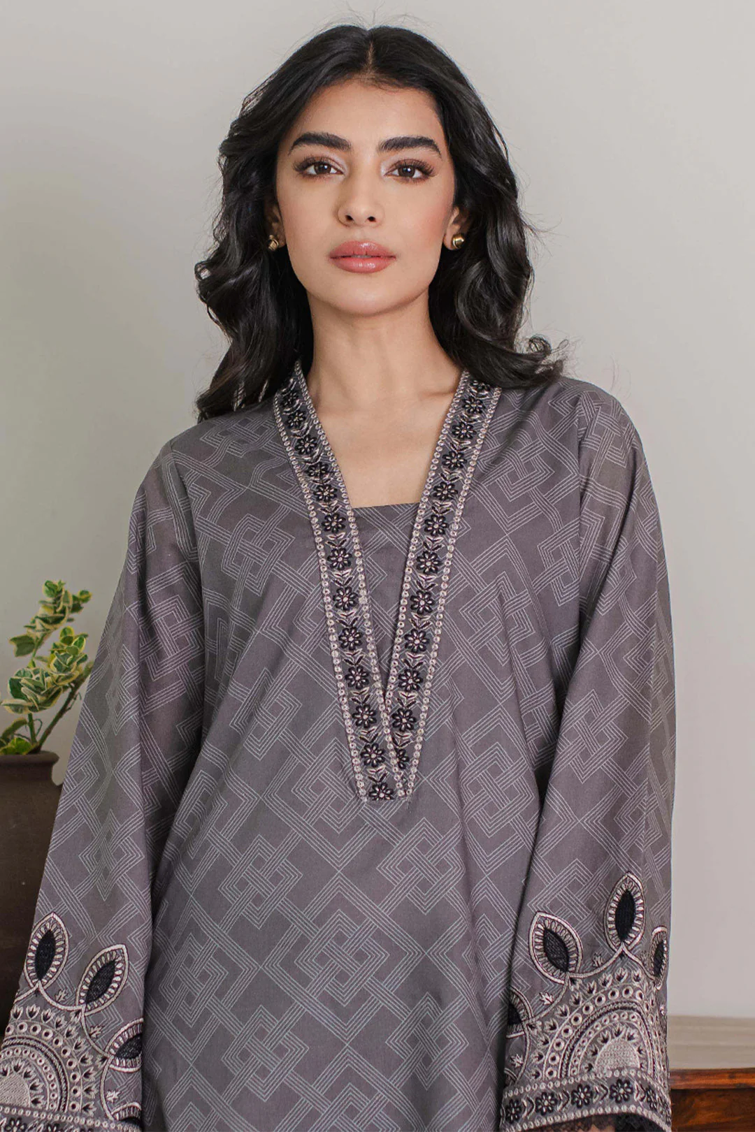 Embroidered Kurta - 1200 - Image 6