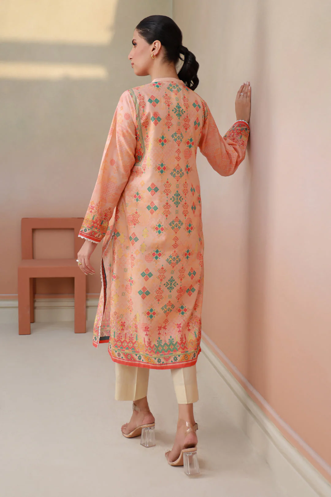 Embroidered Kurta - 1314 - Image 5