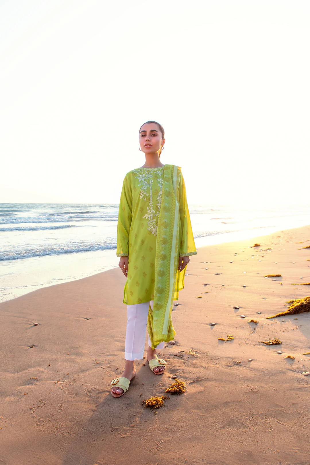 Embroidered Kurta Dupatta - 0415 - Image 2