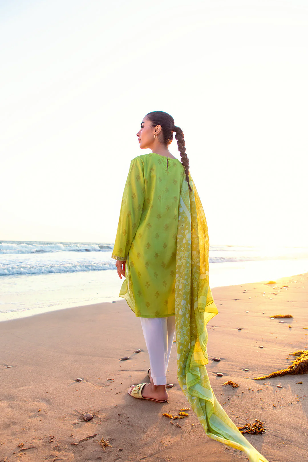 Embroidered Kurta Dupatta - 0415 - Image 3