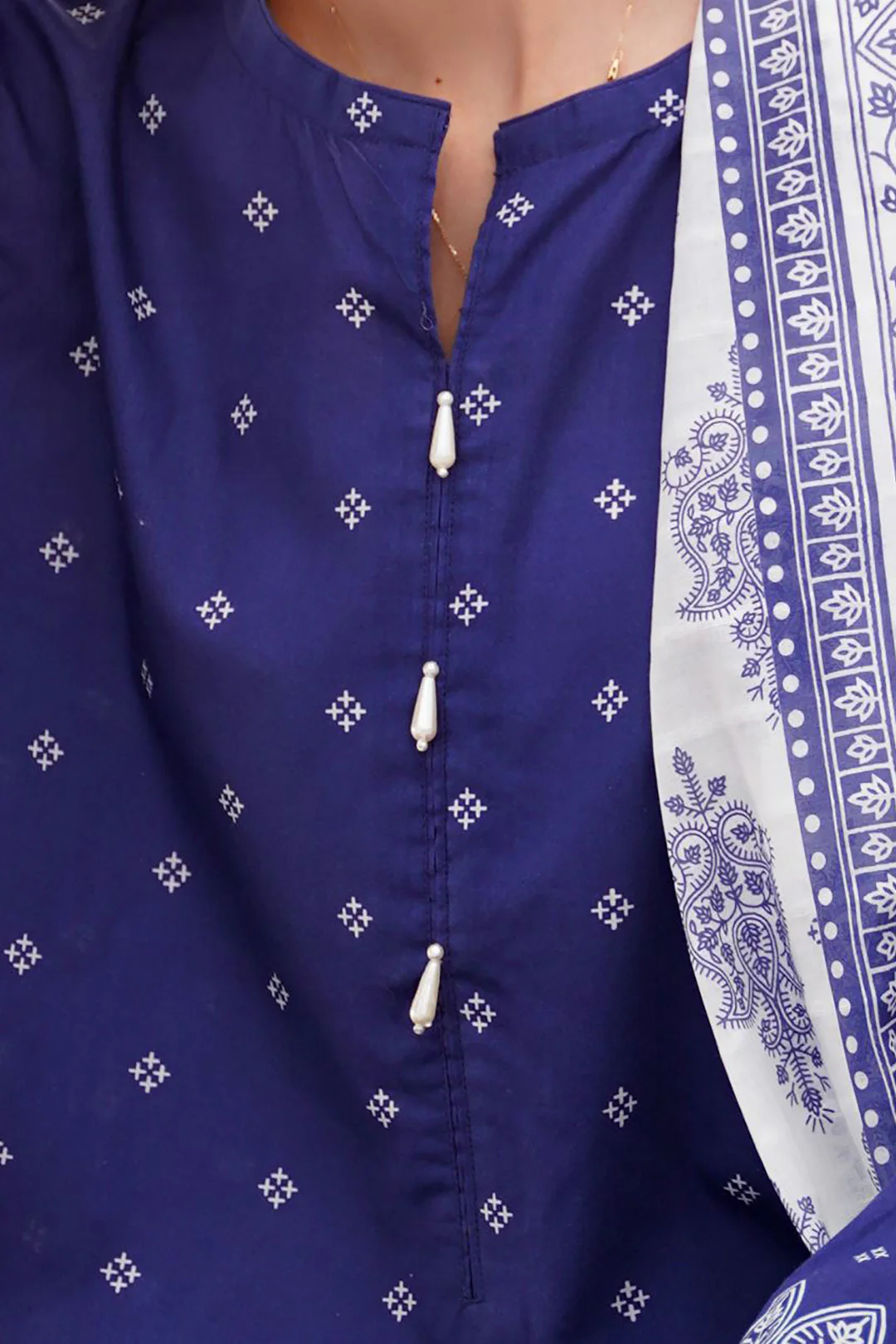 Embroidered Kurta Dupatta - 0634 - Image 4