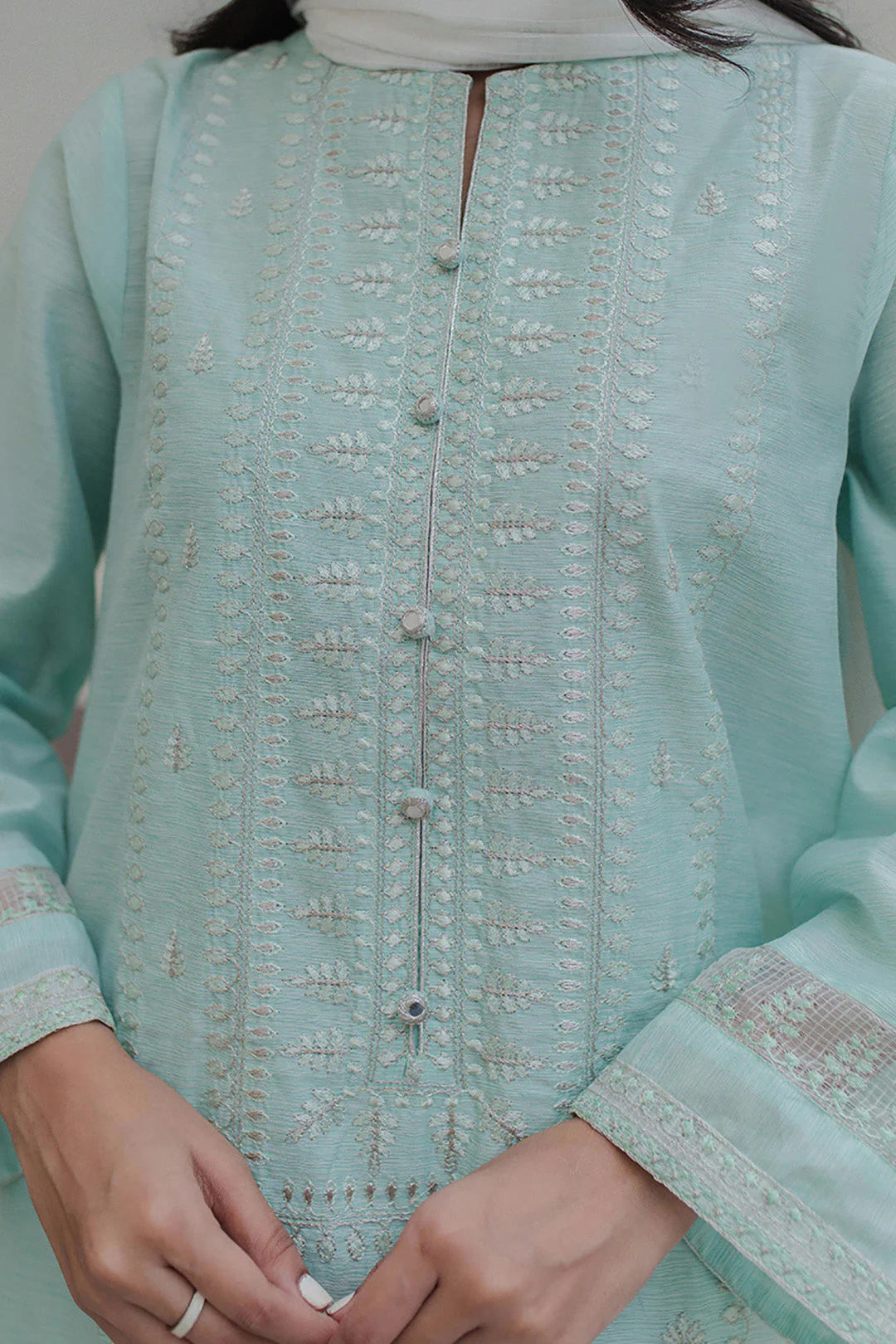 Embroidered Kurta Dupatta - 0975 - Image 4
