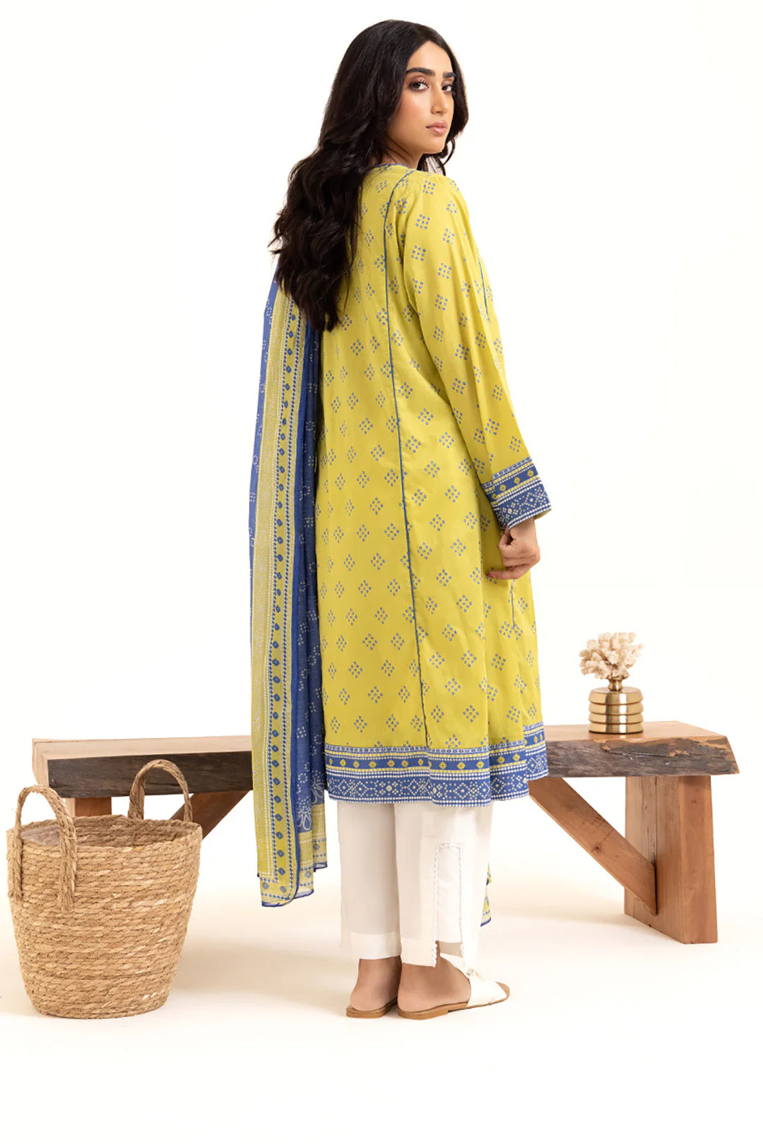 Embroidered Kurta Dupatta - 1069 - Image 5