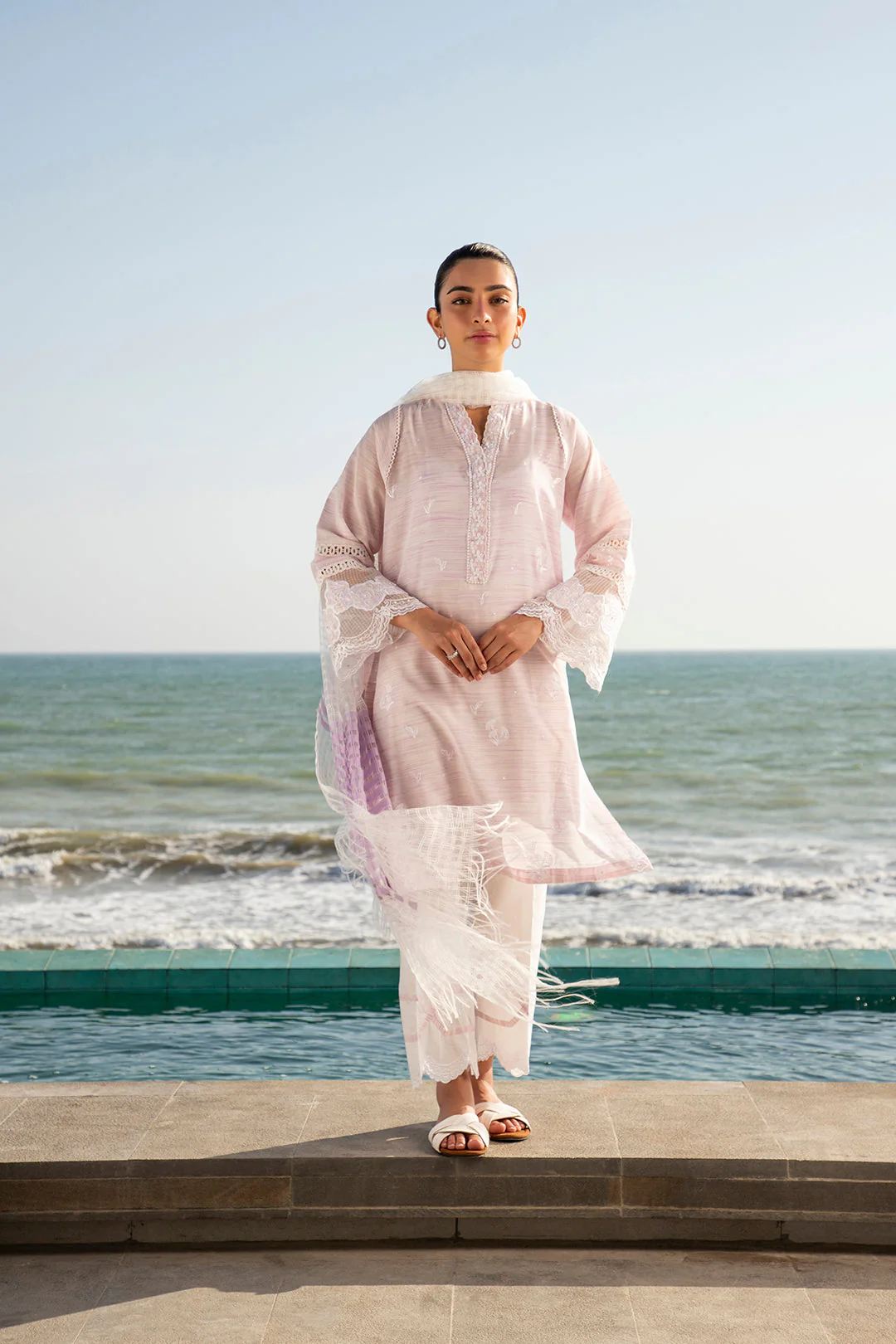 Embroidered Kurta Dupatta Trouser - 0369