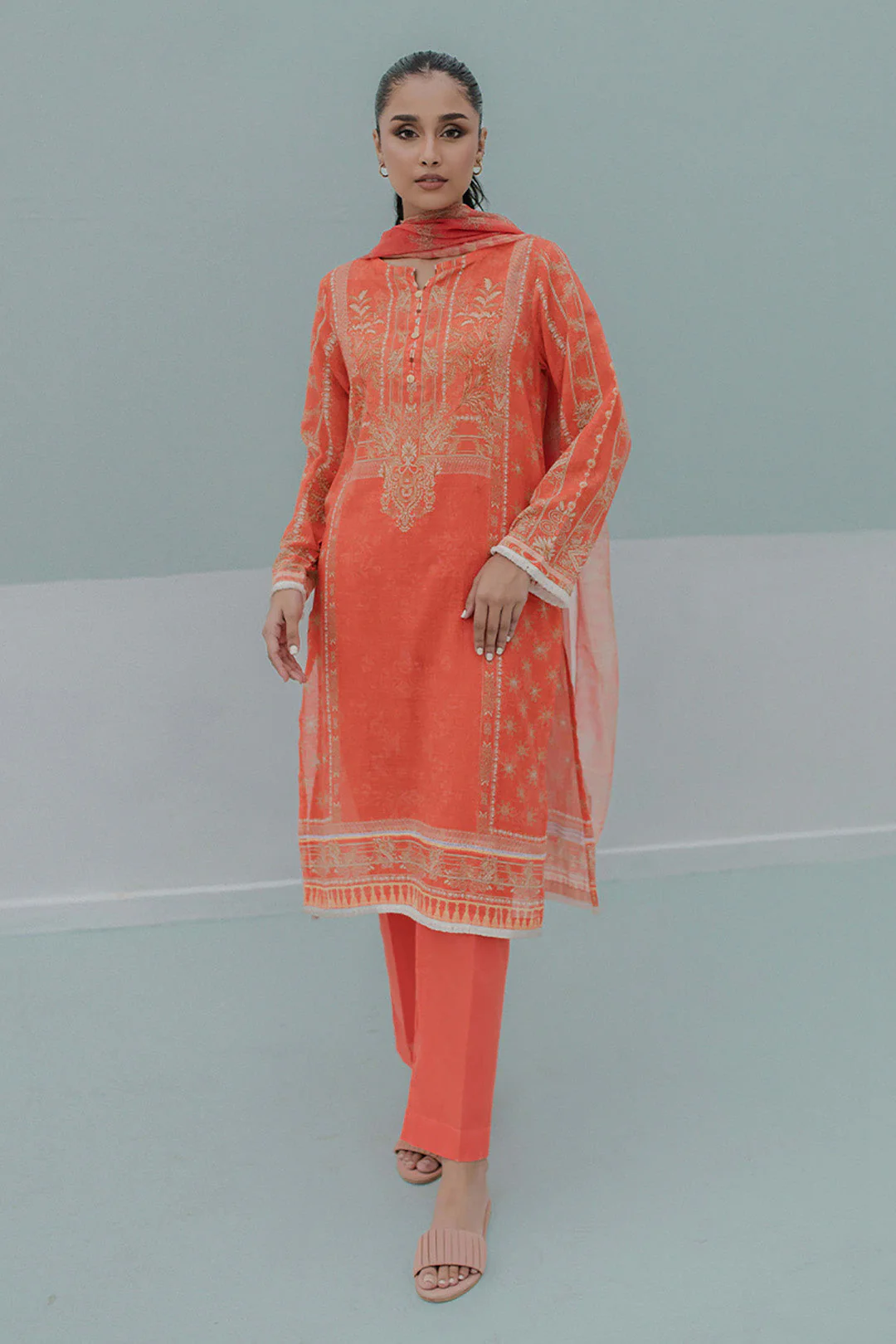 Kurta Dupatta Trouser - 1074 - Image 2