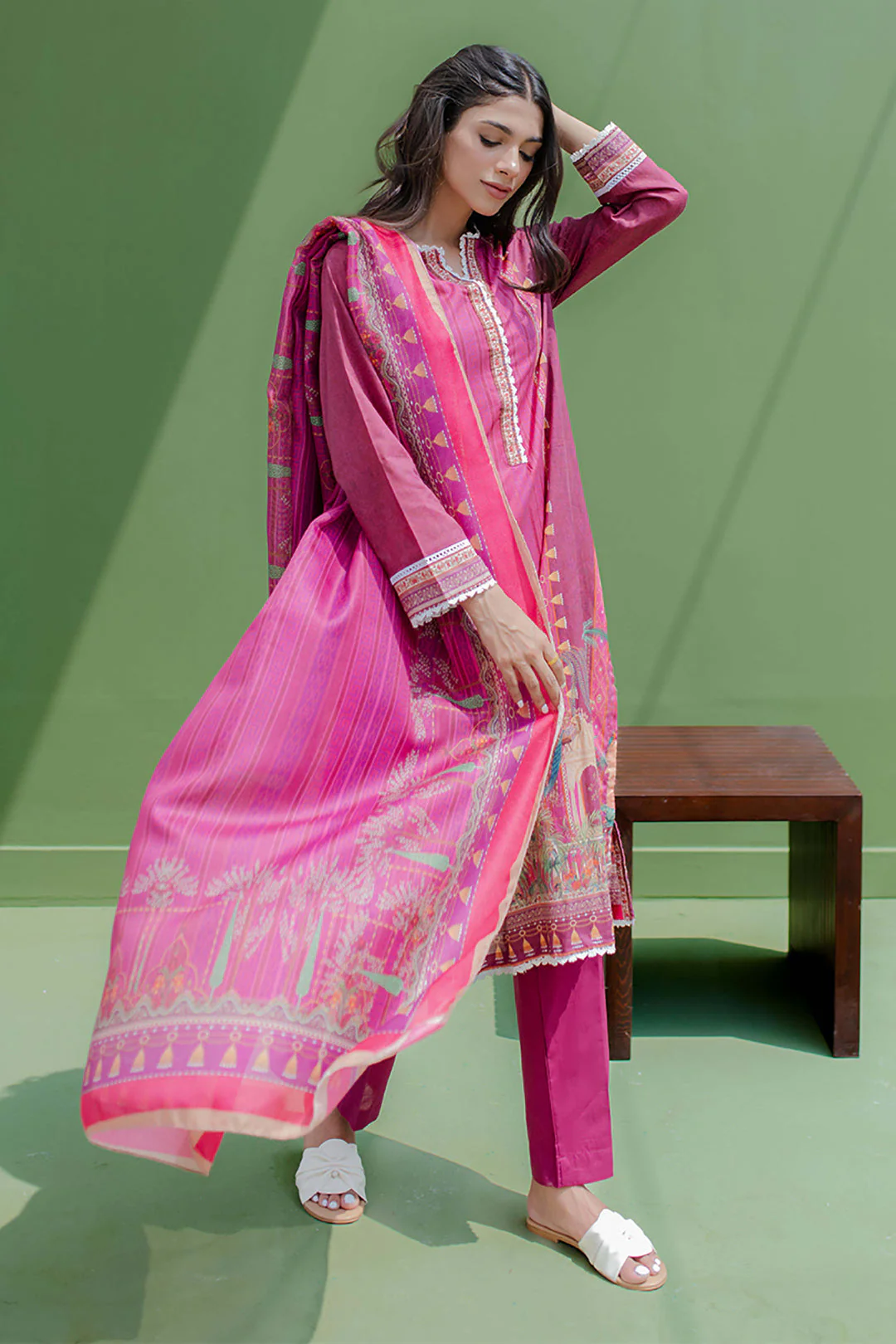 Kurta Dupatta Trouser - 1183 - Image 3