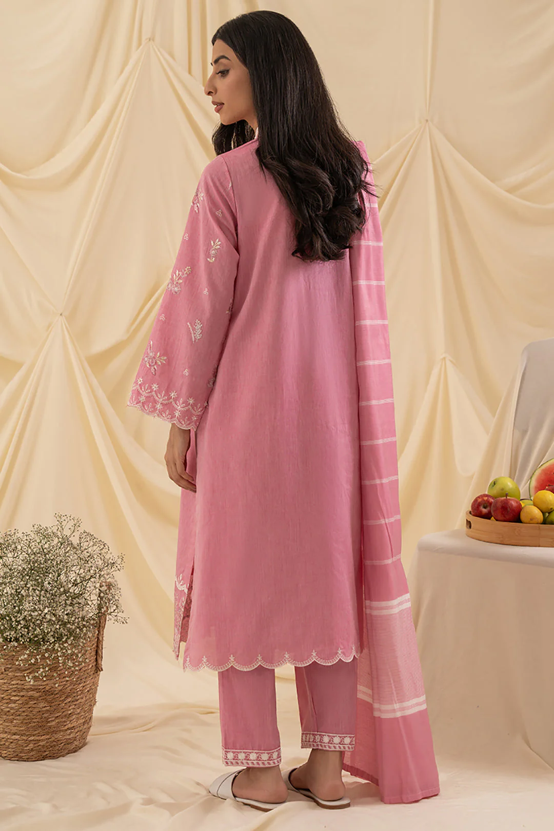 Embroidered Kurta Dupatta Trouser - 1282 - Image 5