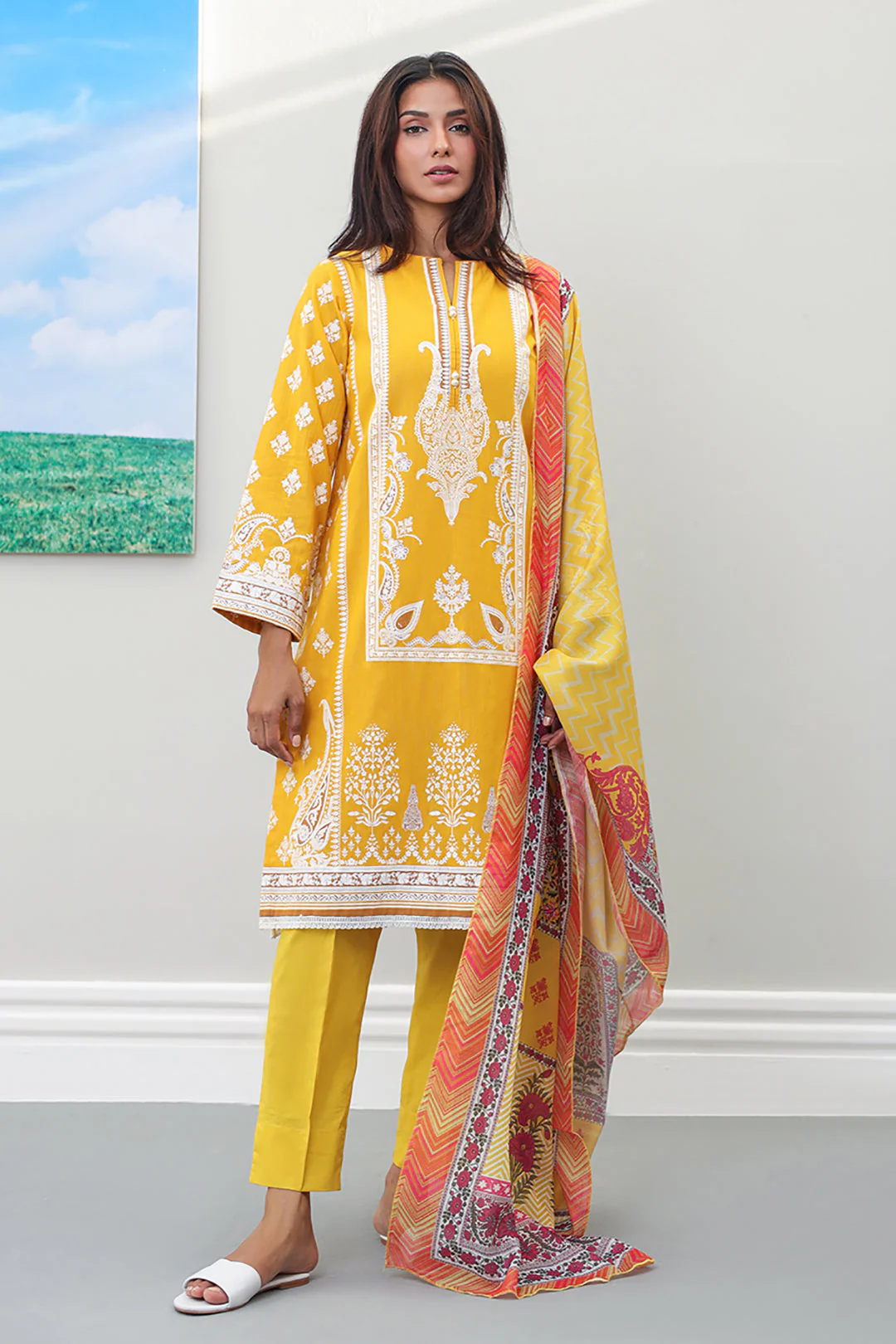 Kurta Dupatta Trouser - 1368 - Image 2