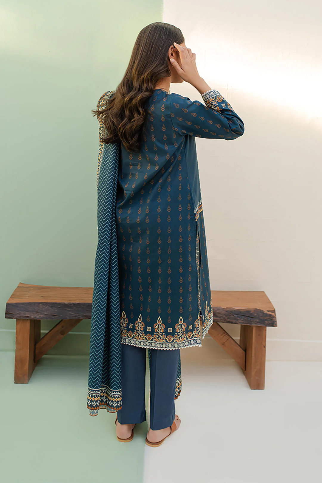 Kurta Dupatta Trouser - 1521 - Image 5