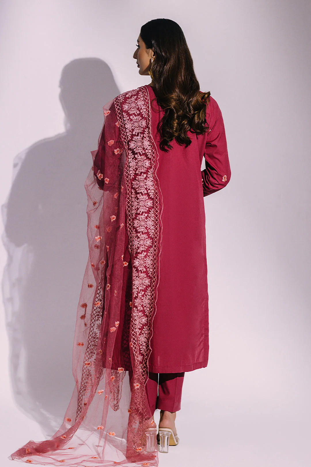Embroidered Kurta Dupatta Trouser - 3232 - Image 4