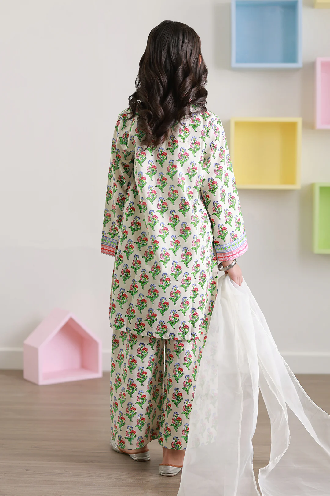 Embroidered Kurta Dupatta Trouser - 3410 - Image 7