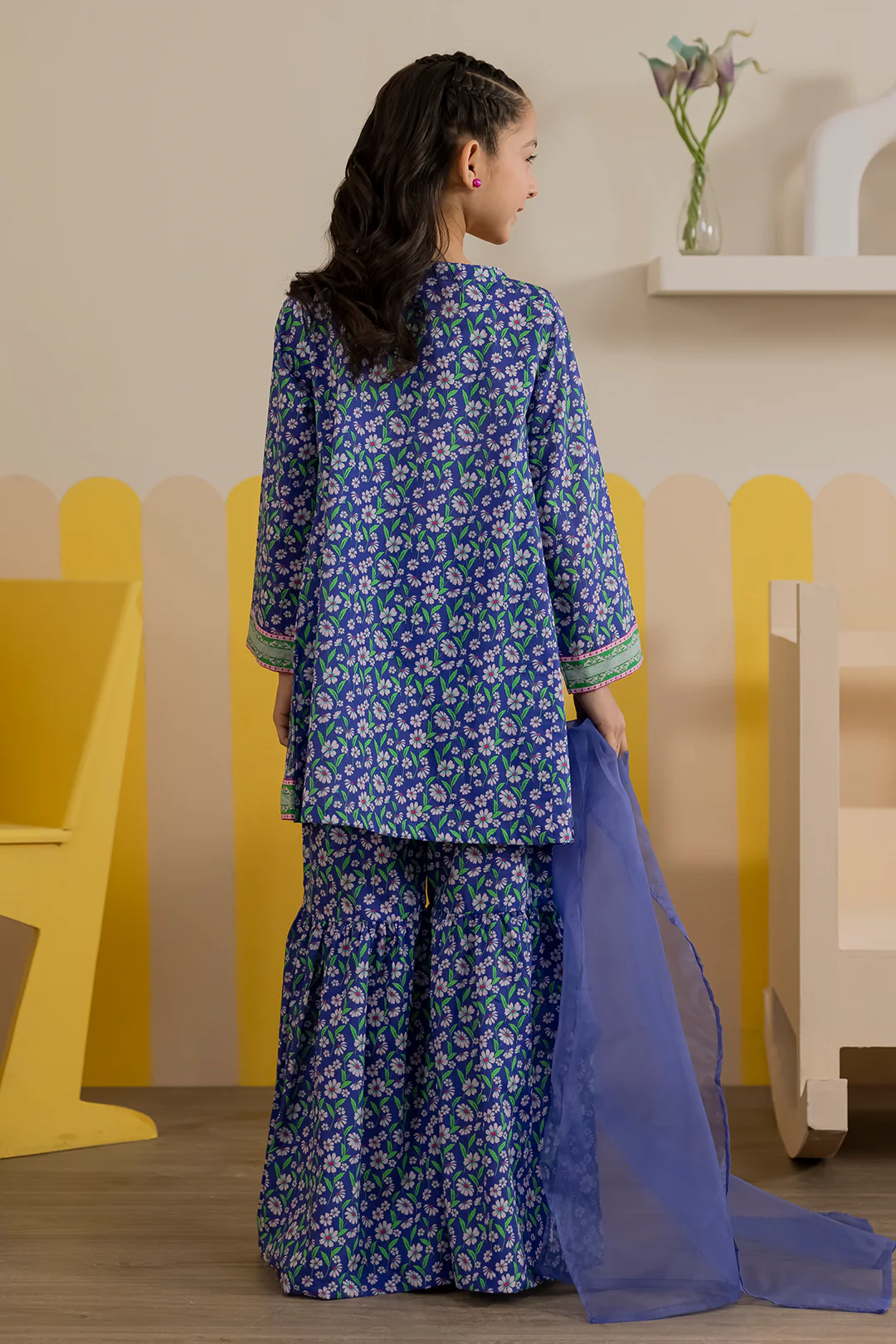 Embroidered Kurta Dupatta Trouser - 3411 - Image 6